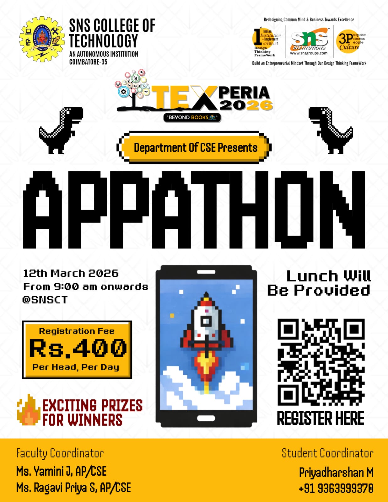 Appathon | Texperia 2026 App Development Competition Poster 
